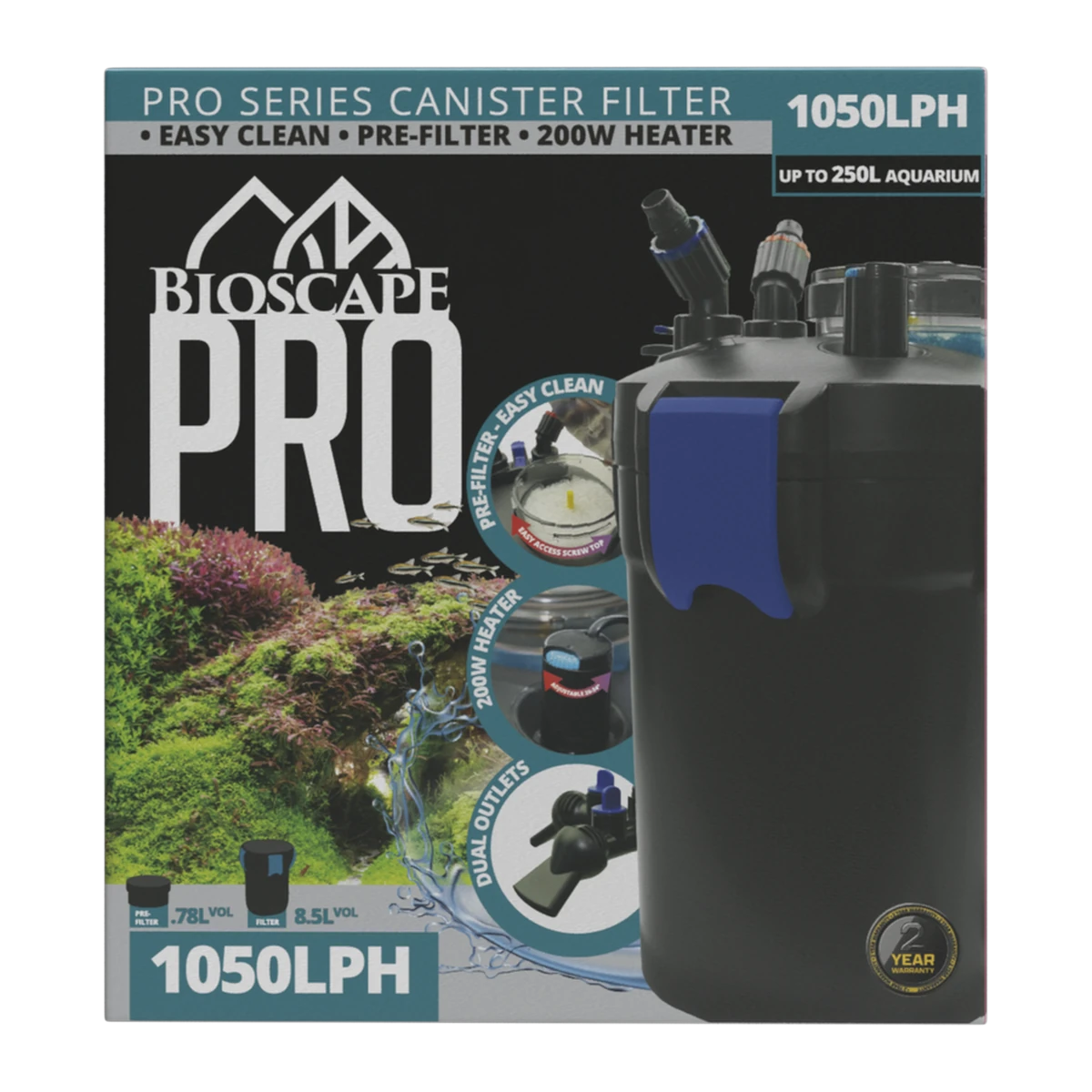 Bioscape PRO 1050LPH Canister Filter