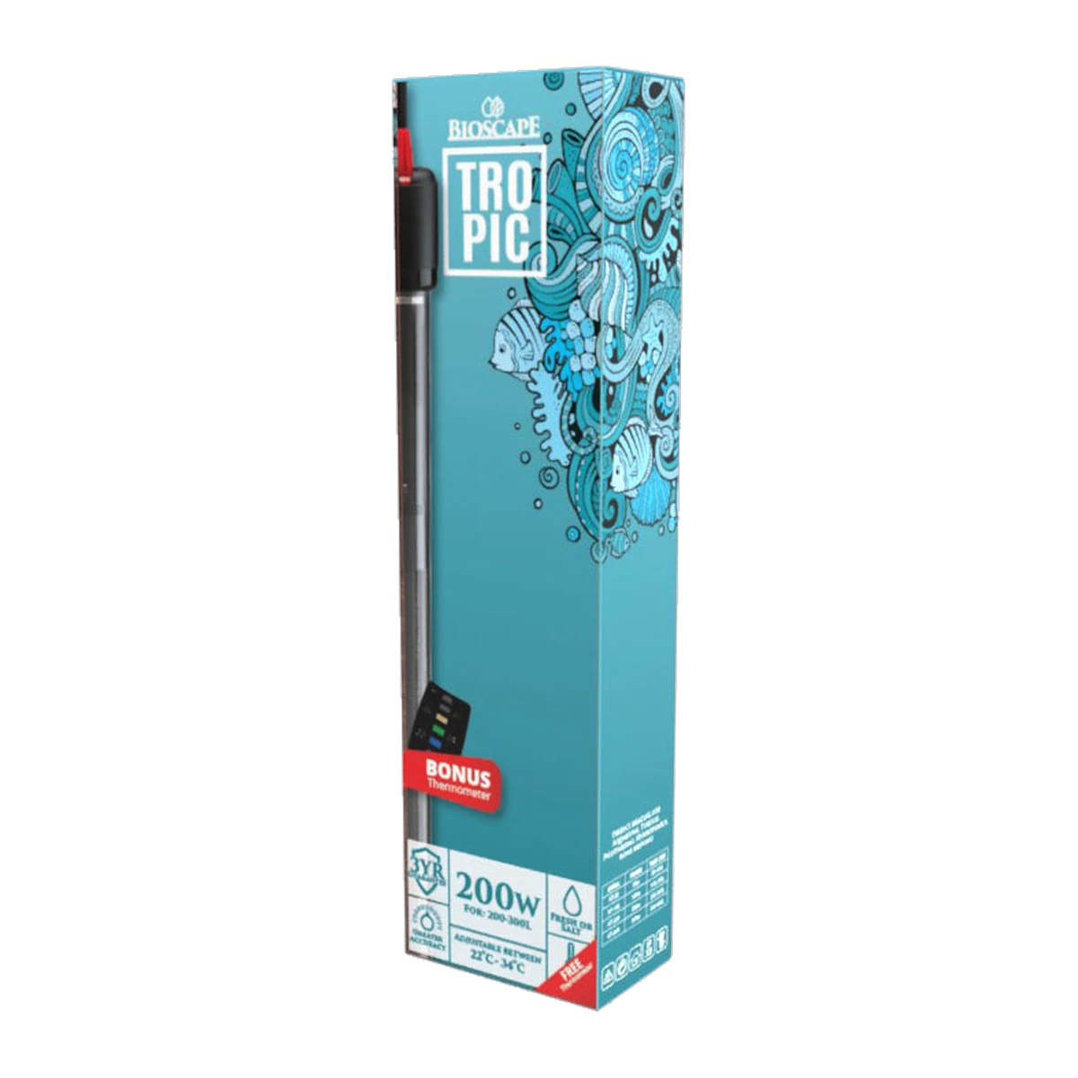Bioscape Tropic Aquarium Heater 200w