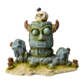 Bioscape Viking Tiki Statue wSkull 13.5 x 10.5cm