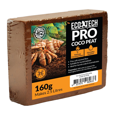 Eco Tech Coco Peat Hermit Crab Bedding 160gm