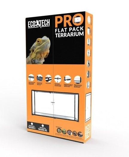 Eco Tech Flat Pack Glass Terrarium - 120 x 60 x 60