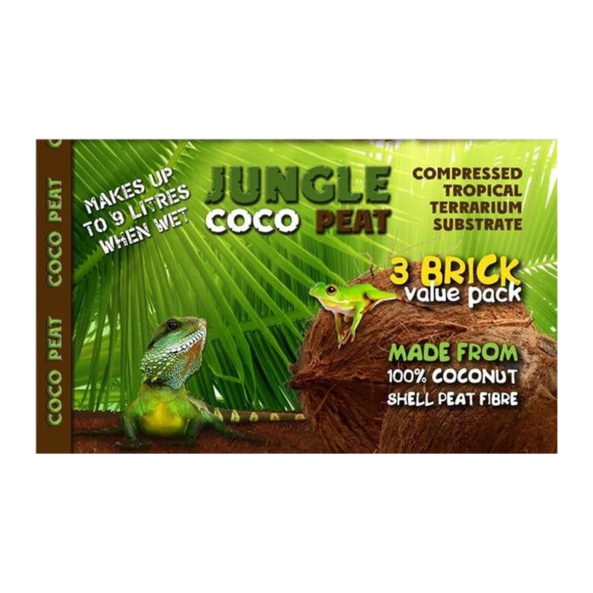 Eco Tech Jungle Coco Peat - 3 x 650gm Value Pack