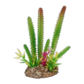 Eco Tech Multi Desert Cactus w/Plant & Rock 15cm