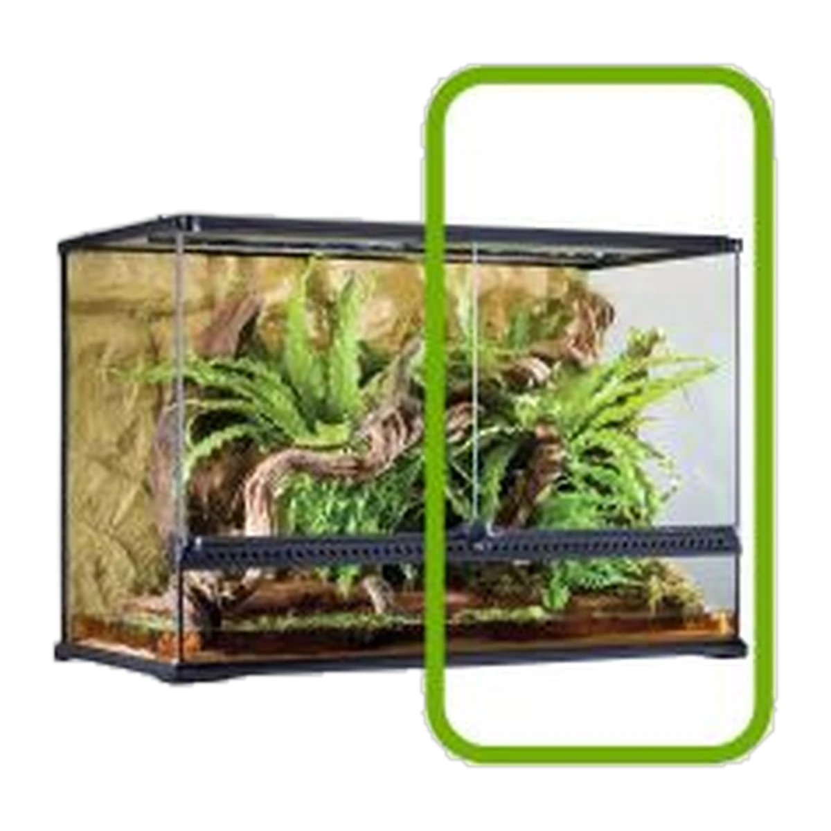 Exo Terra All Glass Large Tall Terrarium Right Hand Door Only