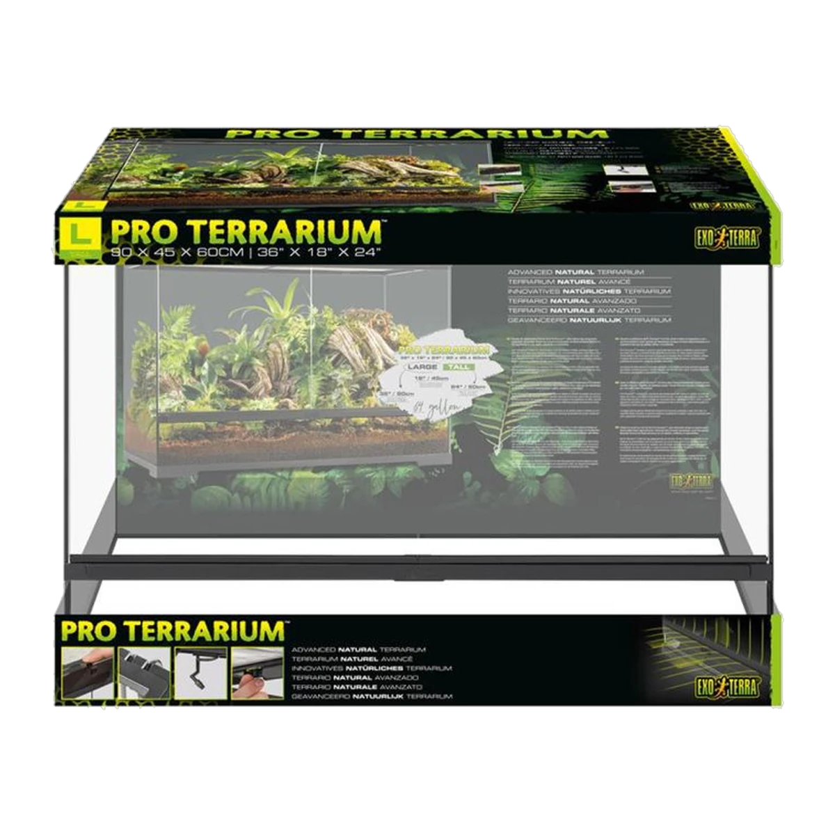 Exo Terra Pro Terrarium Large/Tall 90 x 45 x 60cm (successor to EGT31)