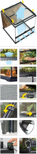 Exo Terra All Glass Mini Wide Terrarium - 30 x 30 x 30cm