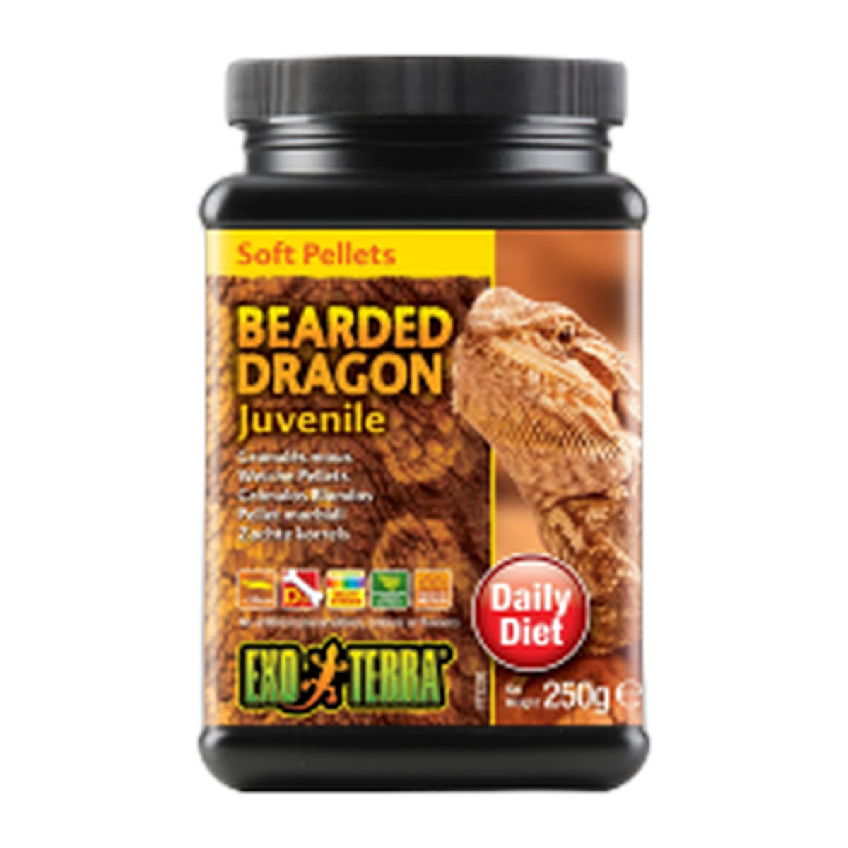 Exo Terra Bearded Dragon Food Juvenile Soft Pellets