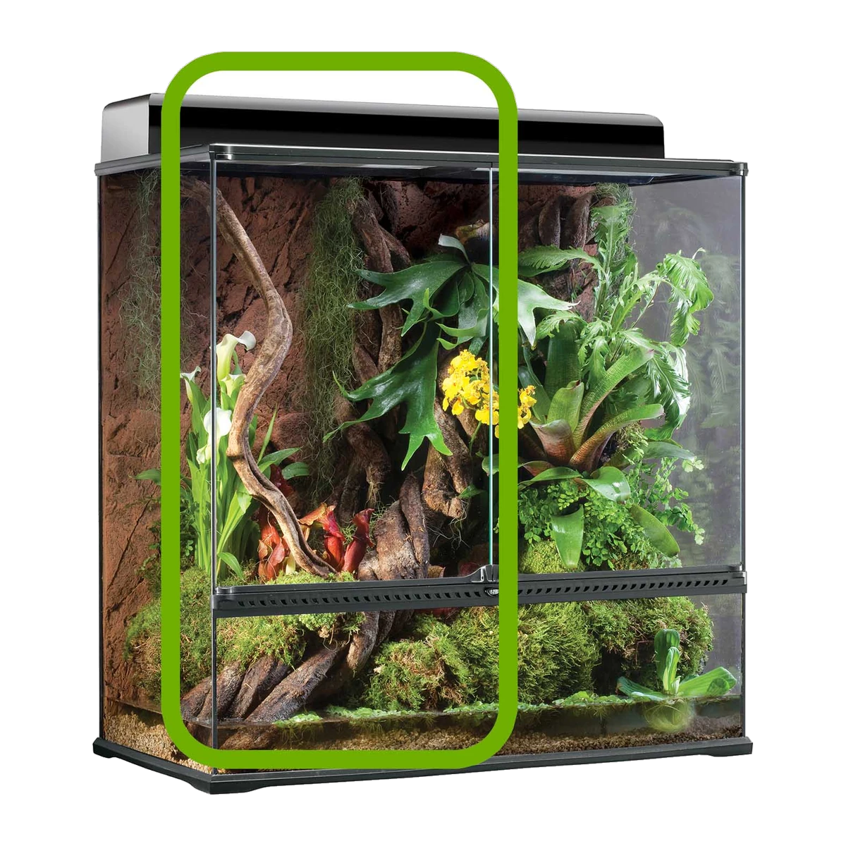 Exo Terra Large Extra Tall All Glass Terrarium Left Hand Door