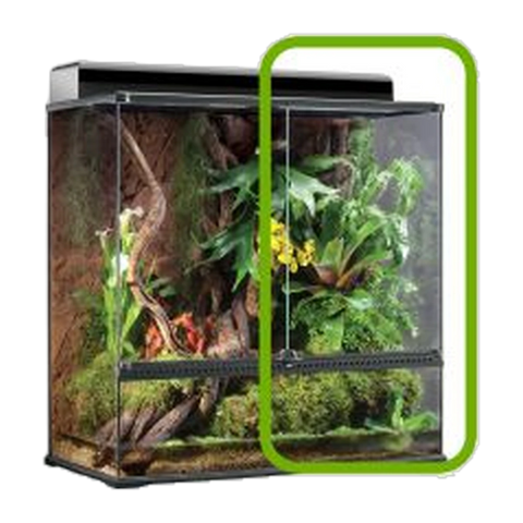 Exo Terra Large Extra Tall All Glass Terrarium Right Hand Door