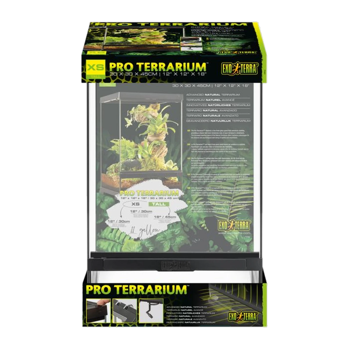 Exo Terra Pro Terrarium X-Small/Tall 30 x 30 x 45cm (successor to EGT02)