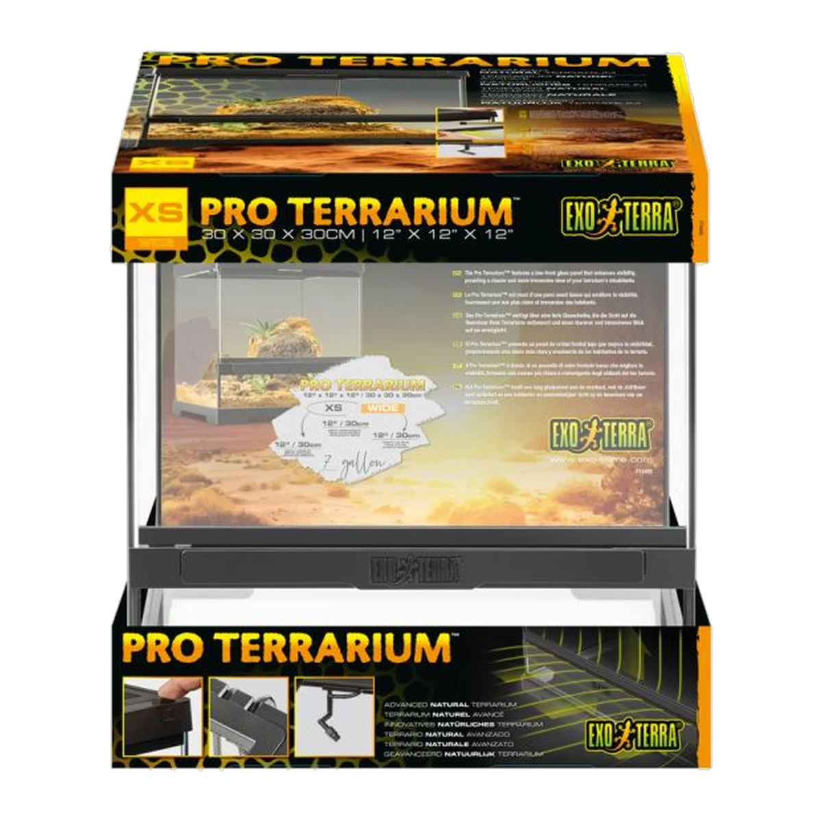 Exo Terra Pro Terrarium XSmall / Wide 30 x 30 x 30cm