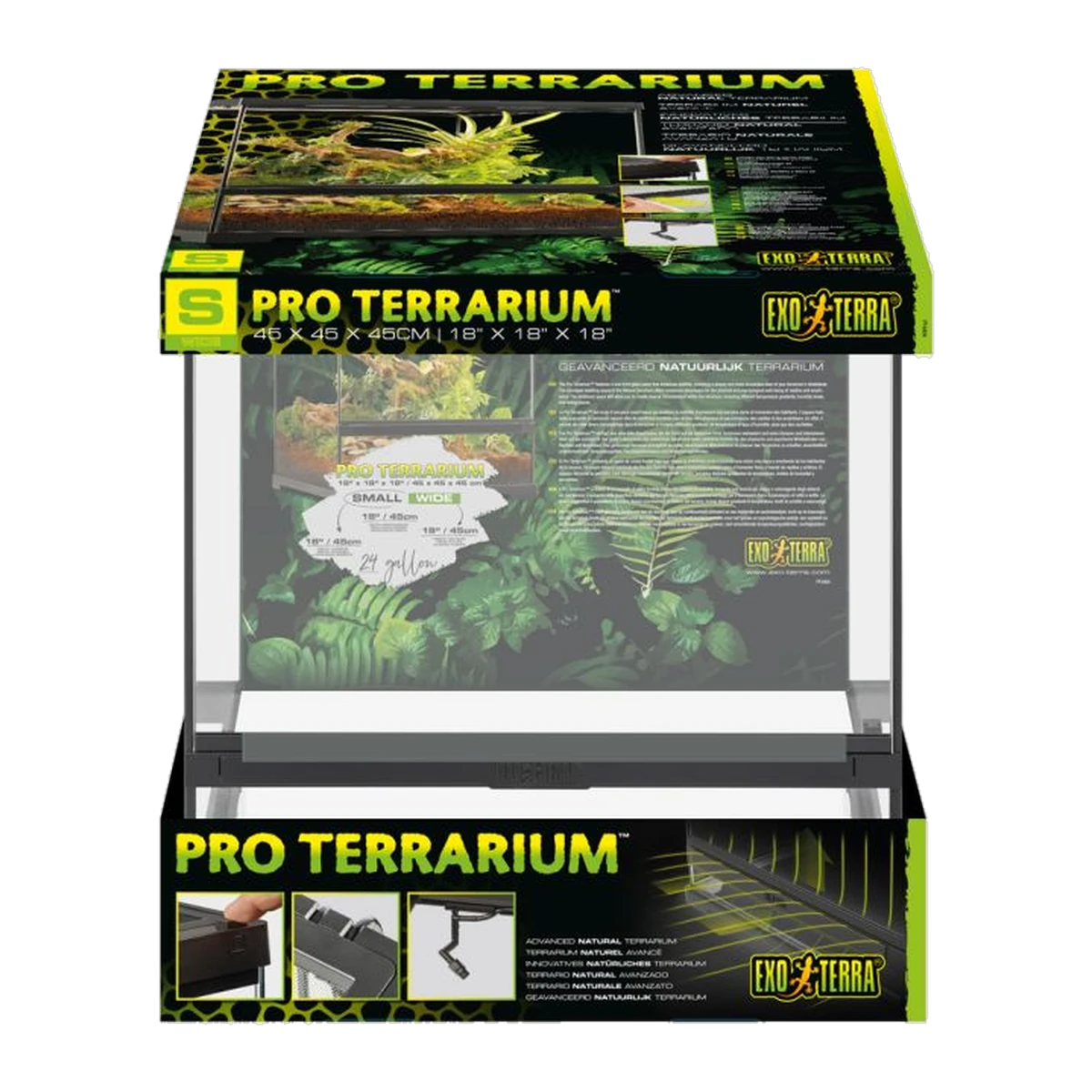 Exo Terra Pro Terrarium Small/Wide 45 x 45 x 45cm (successor to EGT03)