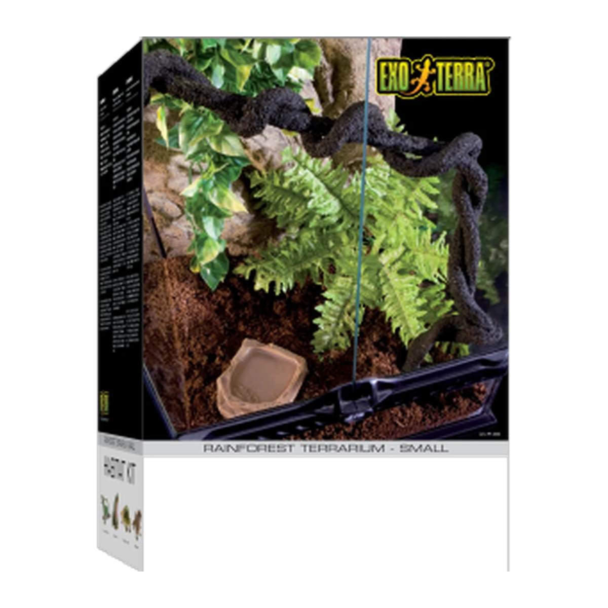 Exo Terra Terrarium Rainforest Habitat Kit Small 30 x 30 x 45cm