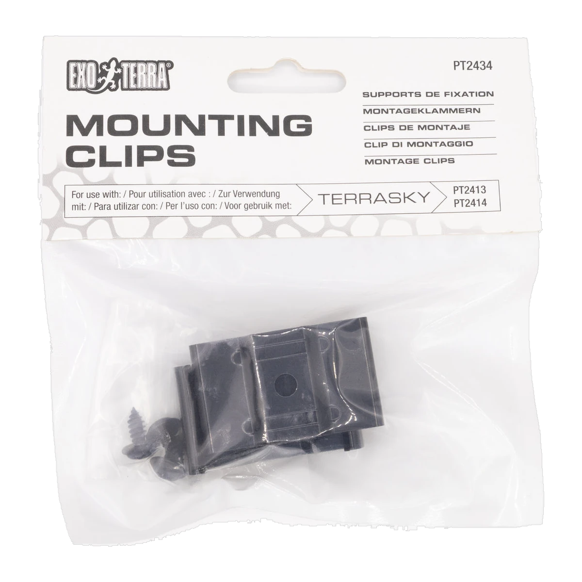 ExoTerra TerraSky UVB LED Terrarium Light Mounting Clips (3)