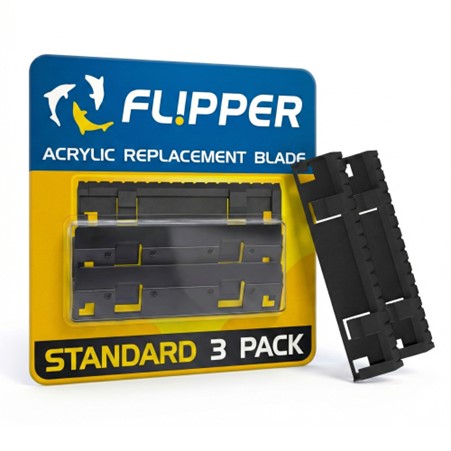 Flipper Standard ABS Blade for Acrylic Tanks - 3pk