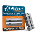 Flipper Standard Stainless Steel Replacement Blades for Glass Tanks - 2pk