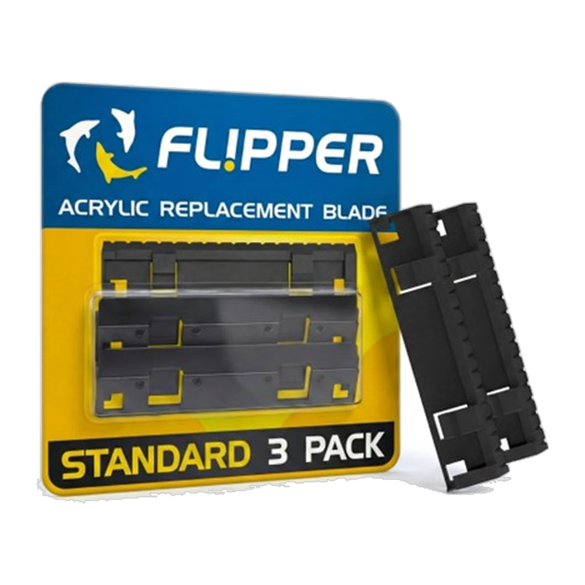Flipper Standard ABS Blade for Acrylic Tanks - 3pk