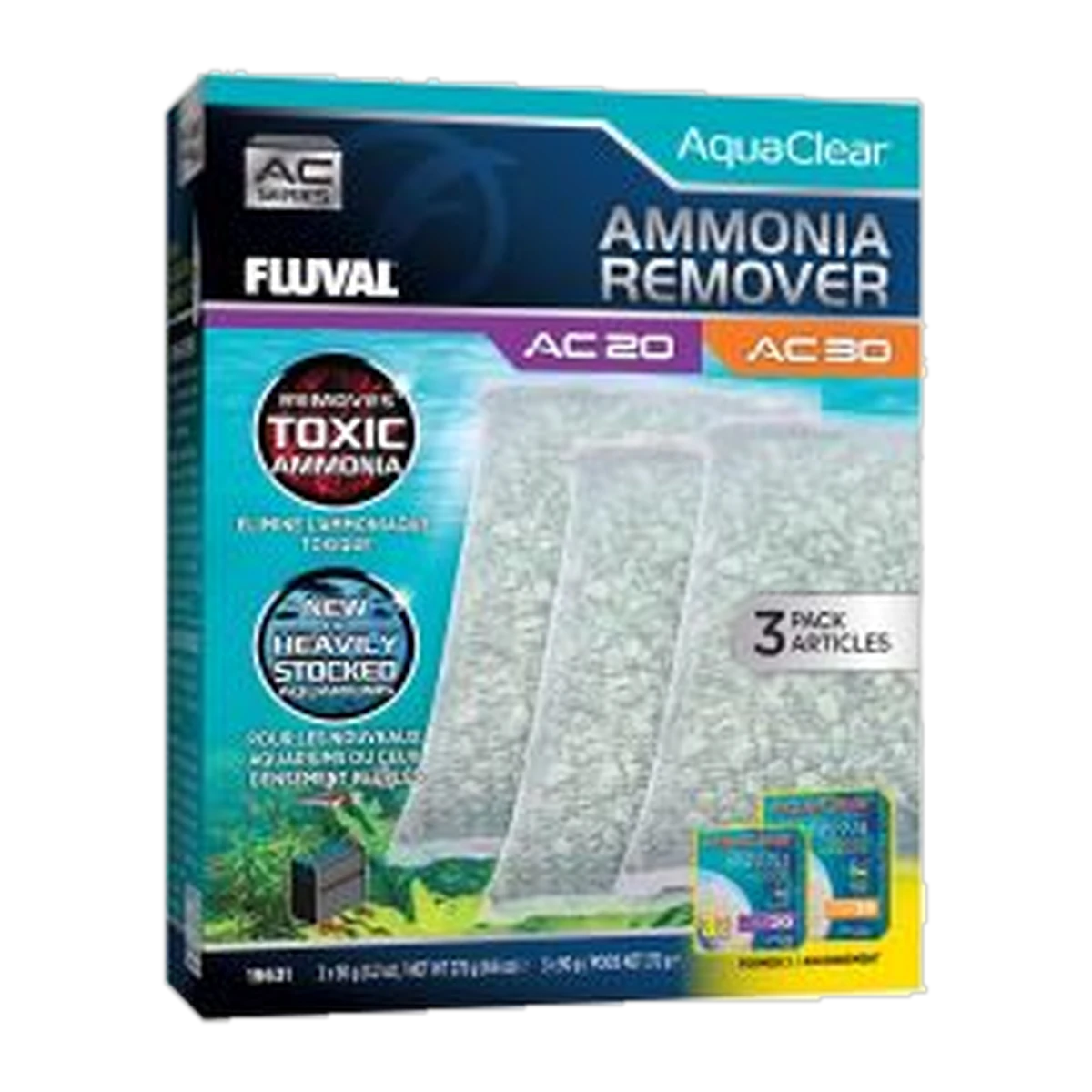 Fluval AC20/30 Ammonia Remover Insert 3 Pack