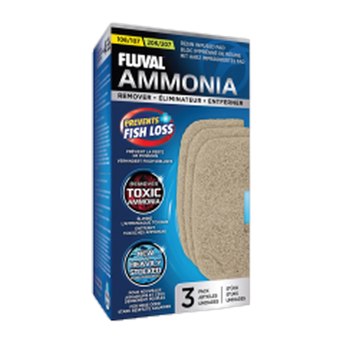 Fluval Ammonia Pads 107/207 3 Pack