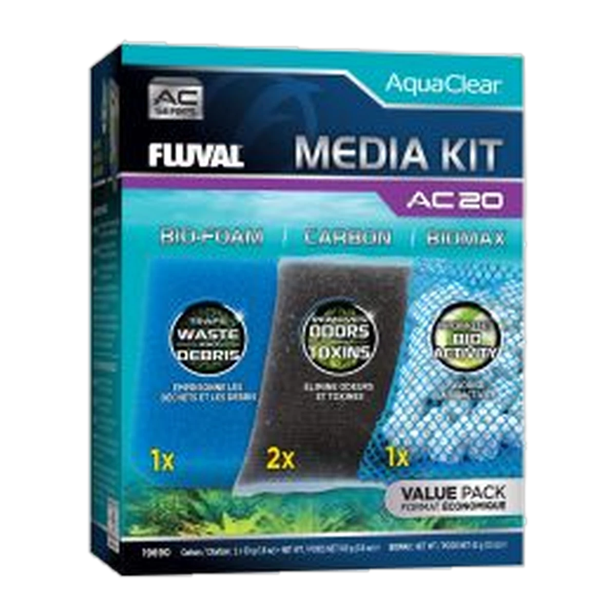 Fluval Aquaclear AC20 Filter Media Maintenance Kit