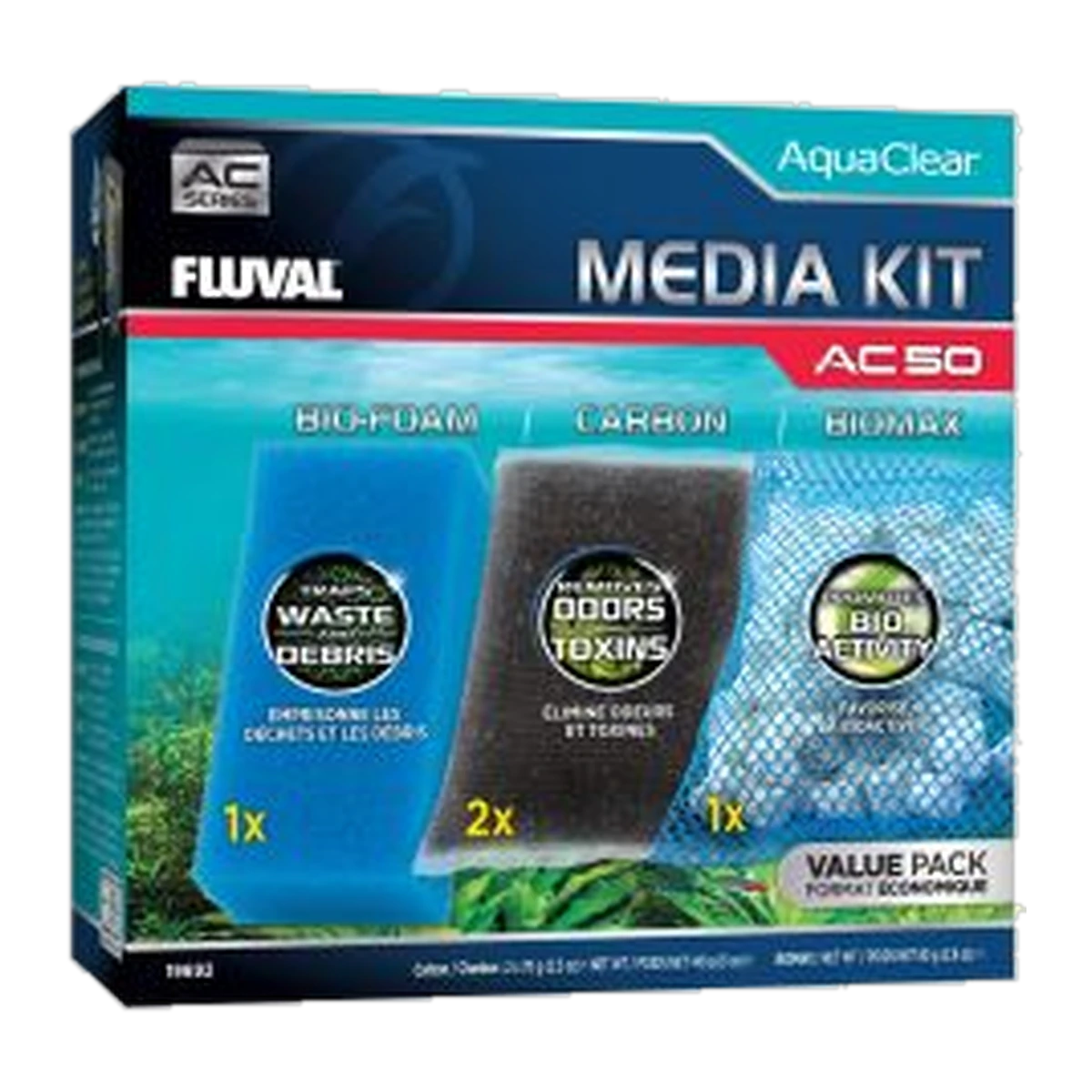 Fluval Aquaclear AC50 Filter Media Maintenance Kit