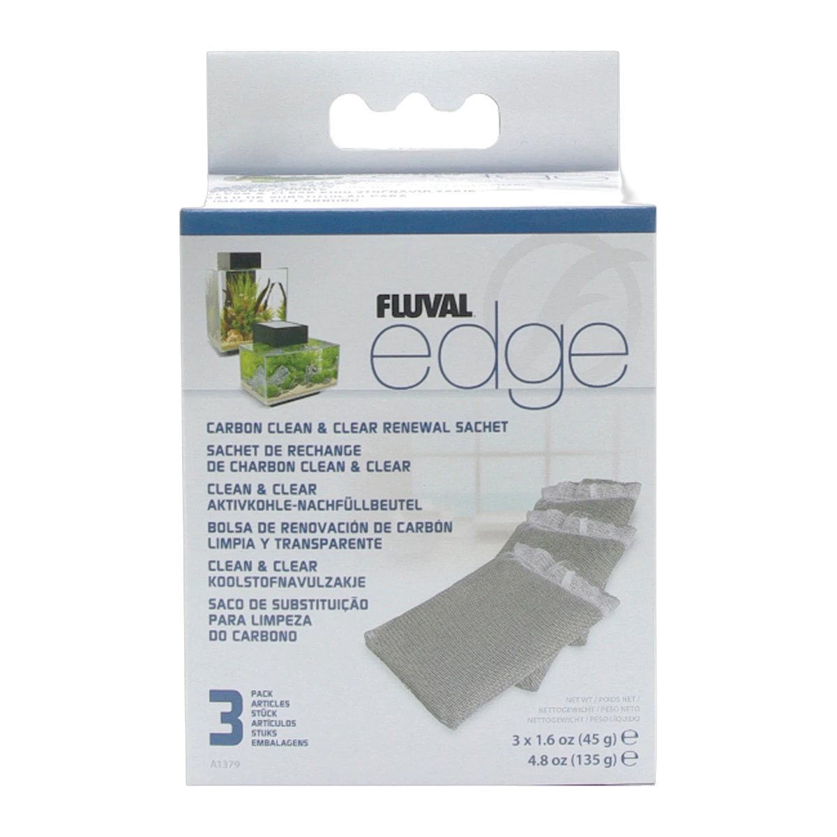 Fluval EDGE Replacement Carbon 3 x 45gm