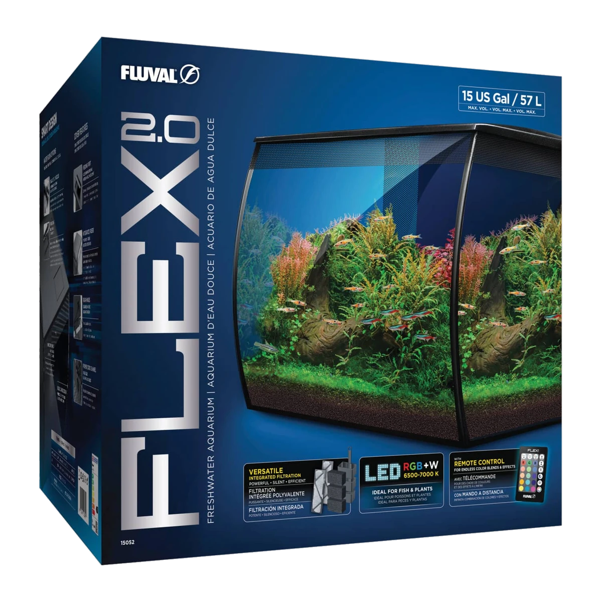 Fluval Flex Aquarium 2.0 57ltr Black