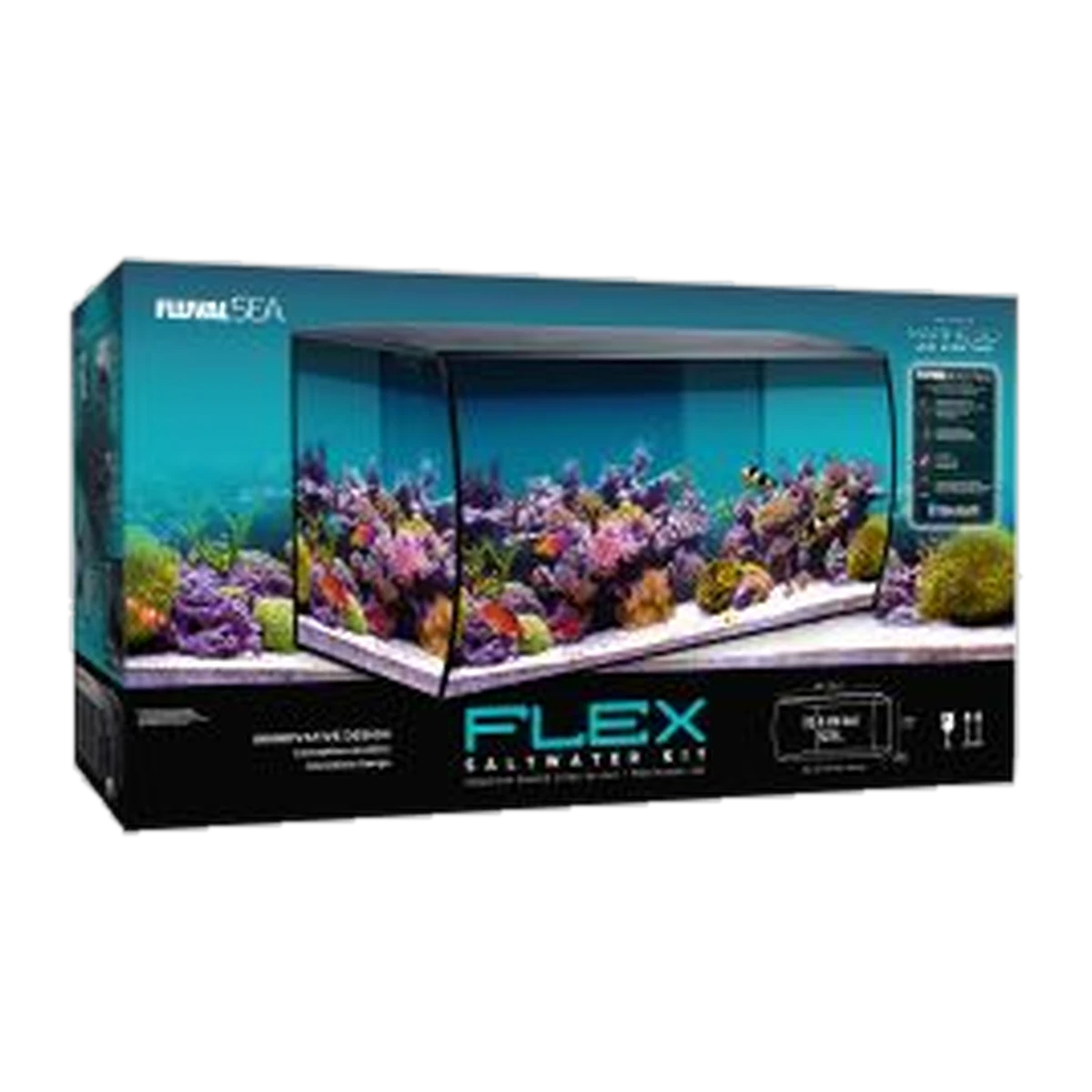 Fluval Flex Aquarium Marine 123ltr Black