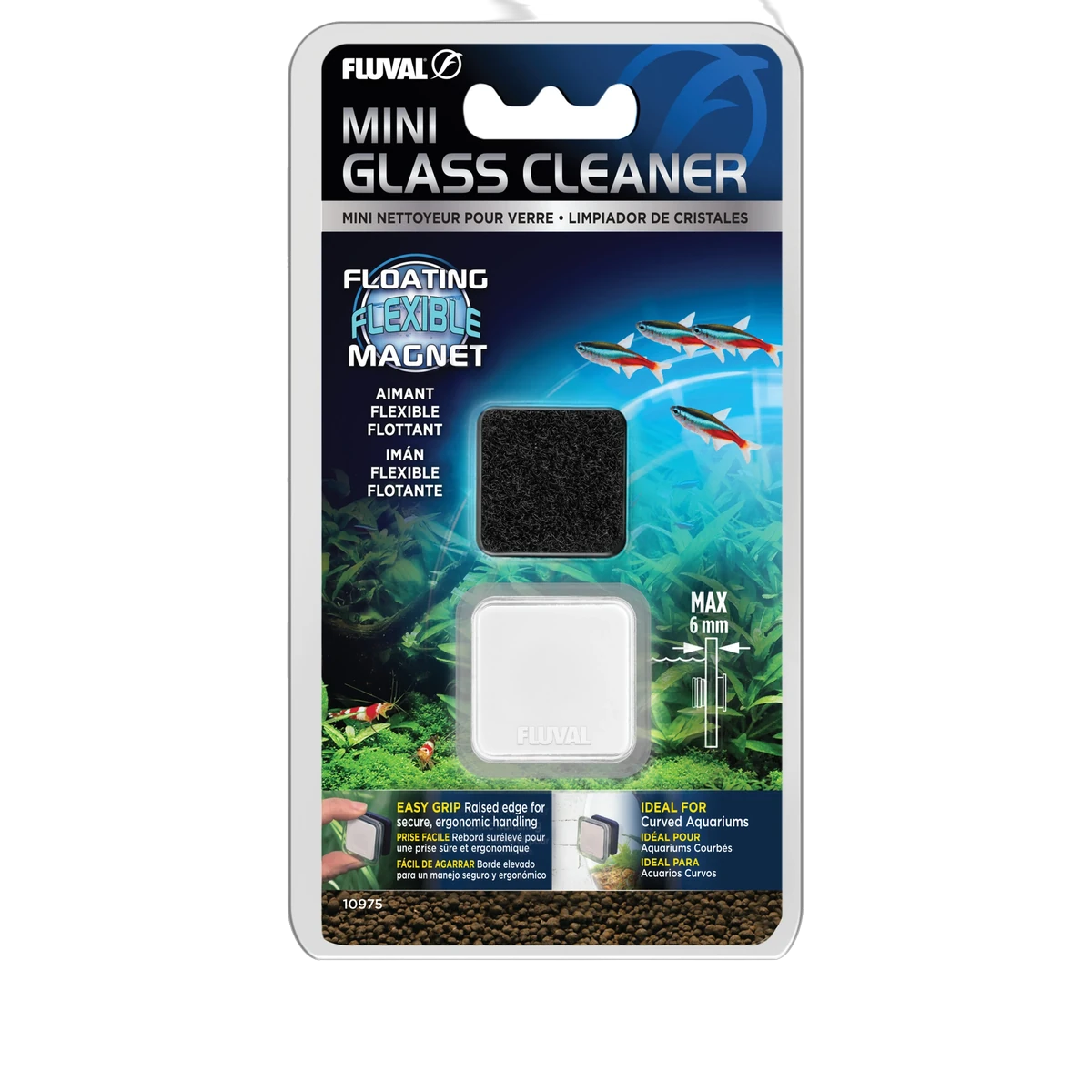 Fluval Flexible Mini Glass Cleaner 3.5 x3.5cm