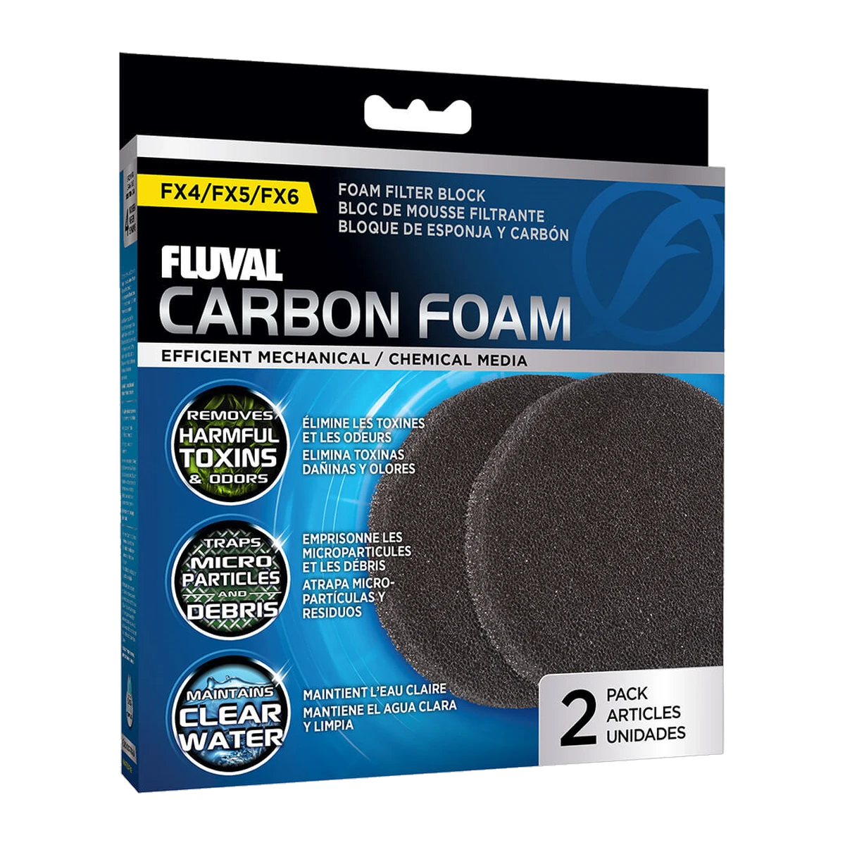 Fluval FX4/FX5/FX6 Carbon Pads 2 Pack