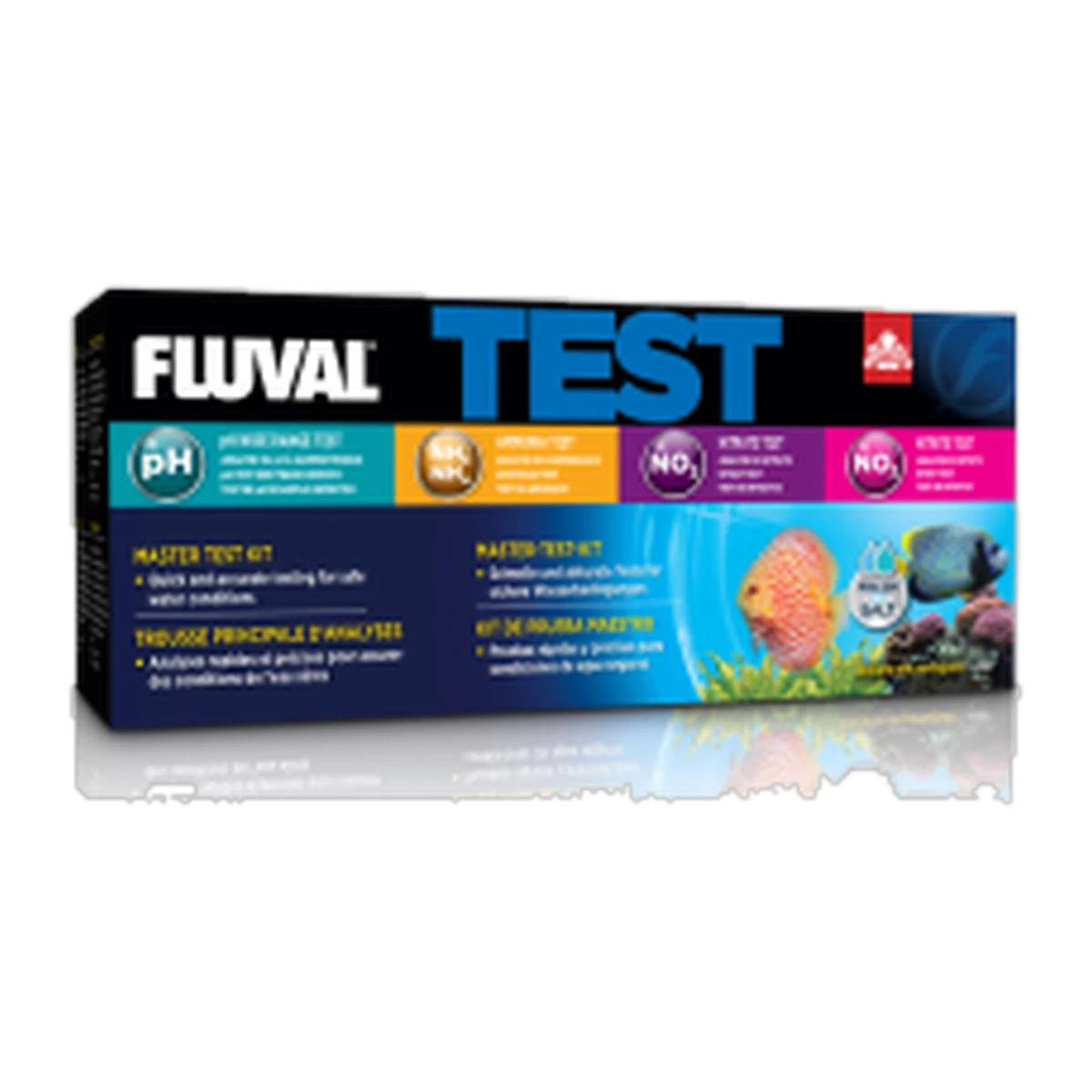 Fluval Master Test Kit (Wide pH, Ammonia, Nitrite, Nitrate)