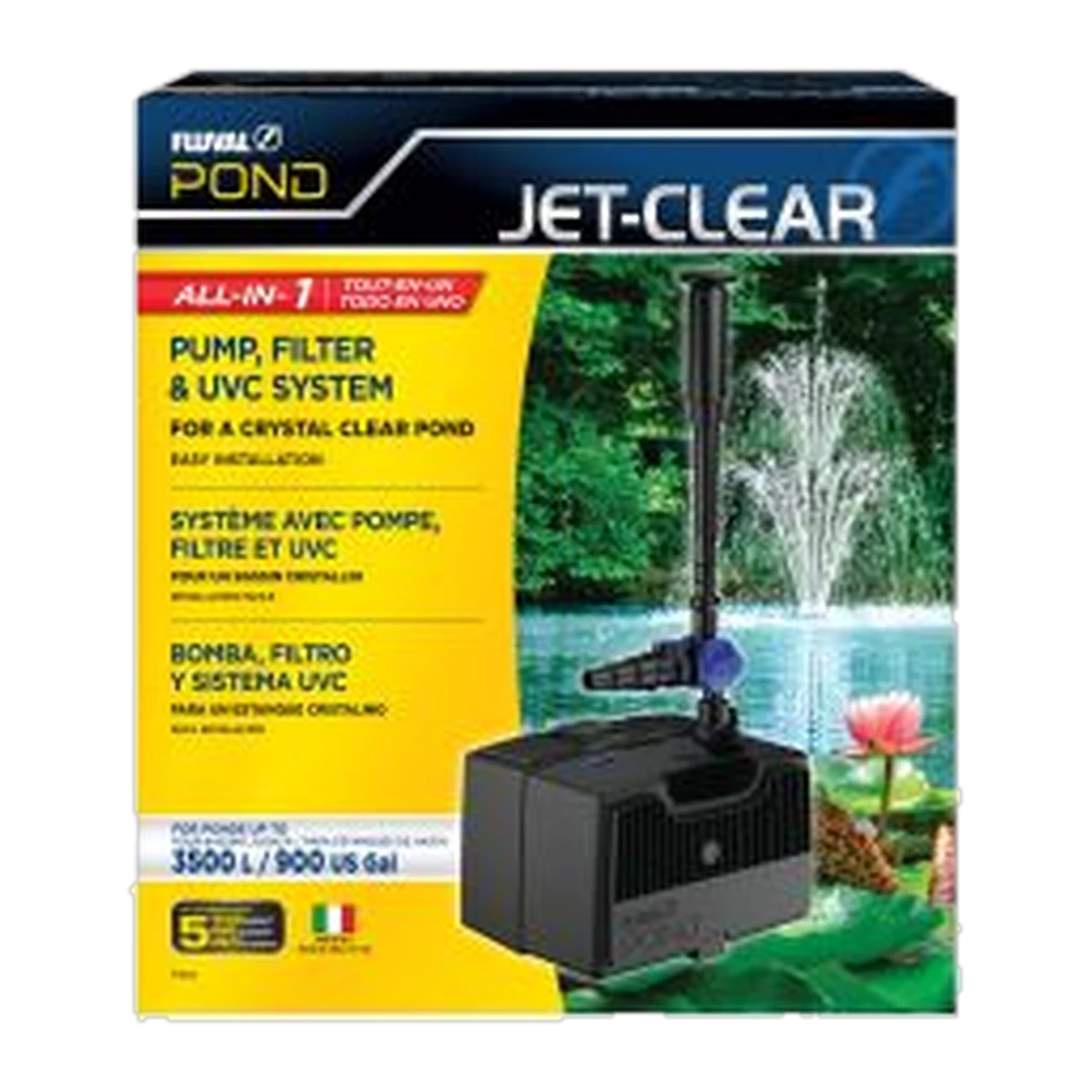 Fluval Pond Jet Flo Complete Pond Filter Unit with UV 3500