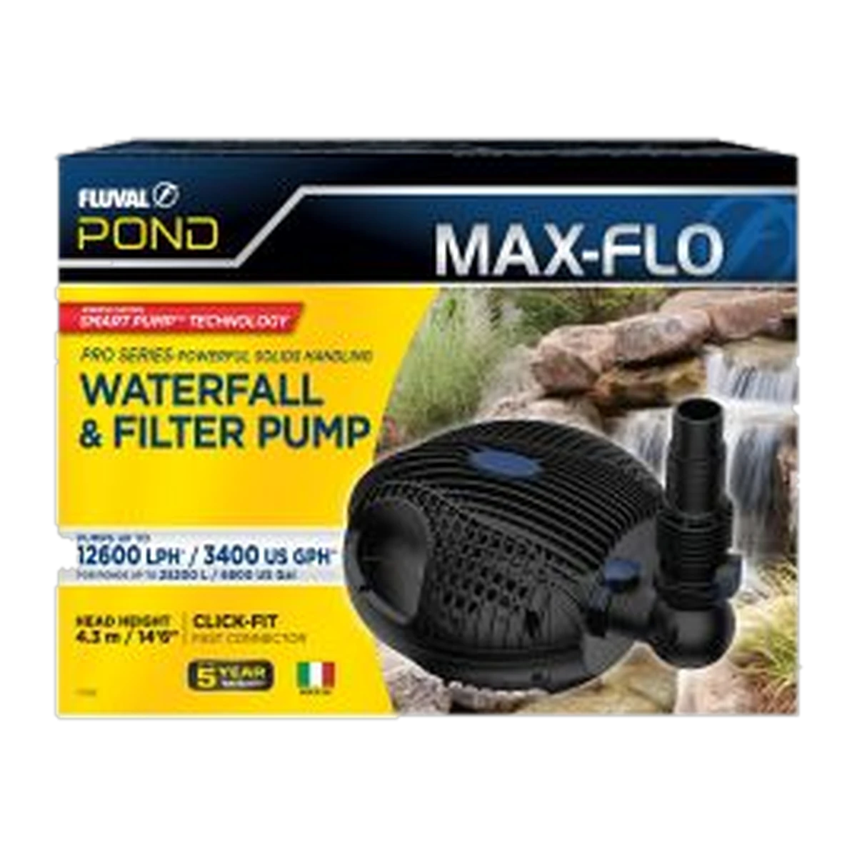 Fluval Pond Max Flo Power Pump 12,000 Lift to 4.2 Mtrs