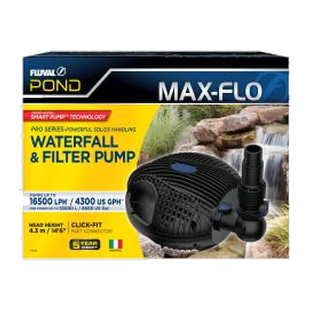 Fluval Pond Max Flo Power Pump 16,500 Lift to 4.7 Mtrs