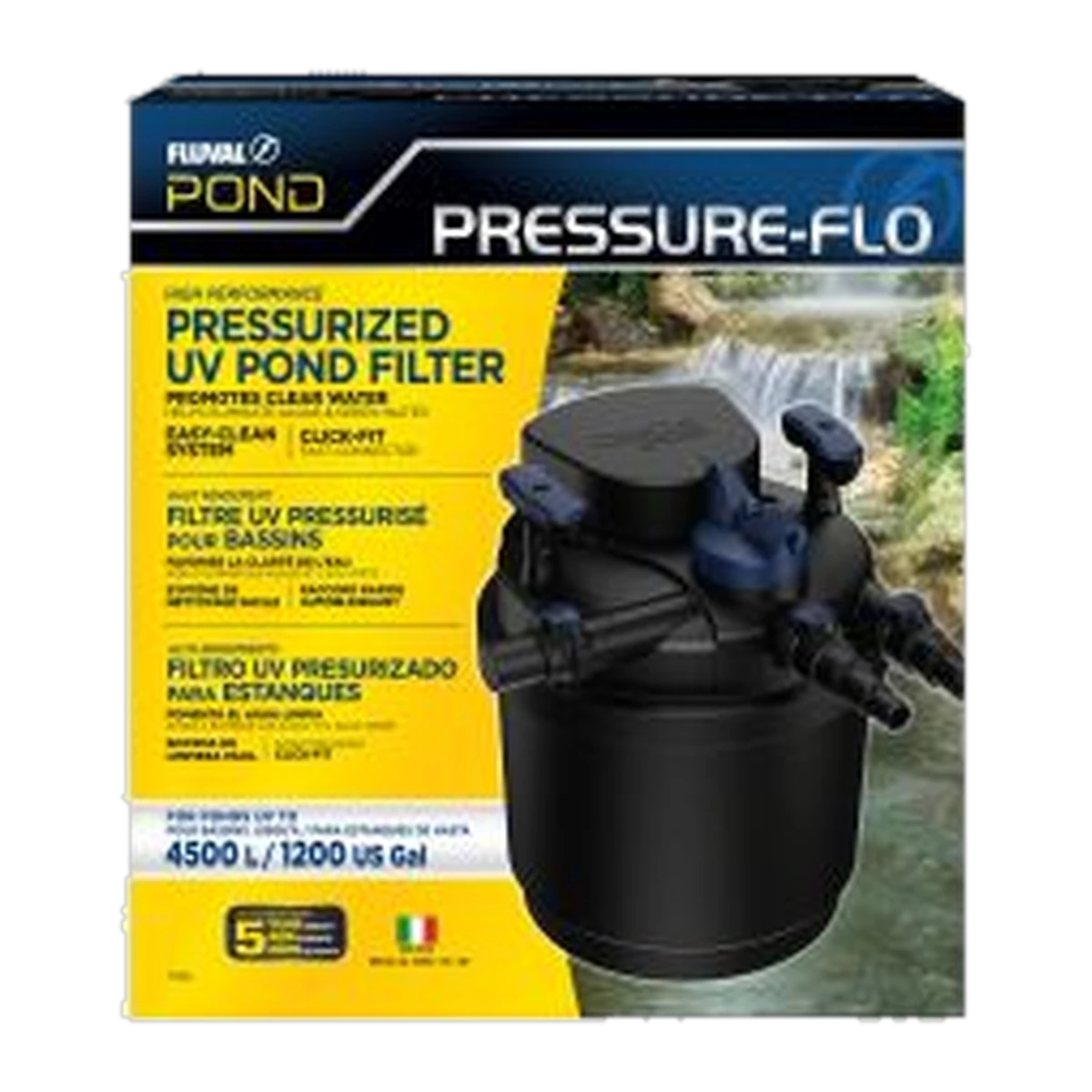 Fluval Pond Pressure Flo Pond Filter with U.V. 4500