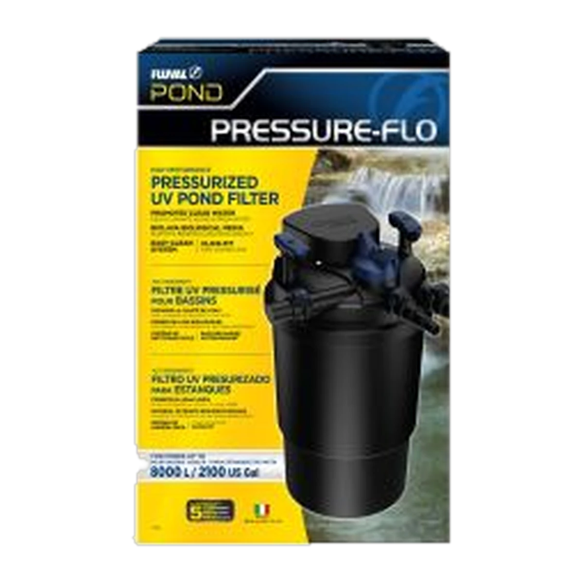 Fluval Pond Pressure Flo Pond Filter with U.V. 8000