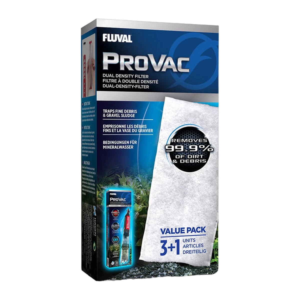 Fluval Pro-Vac Gravel Cleaner 3+1 Pad