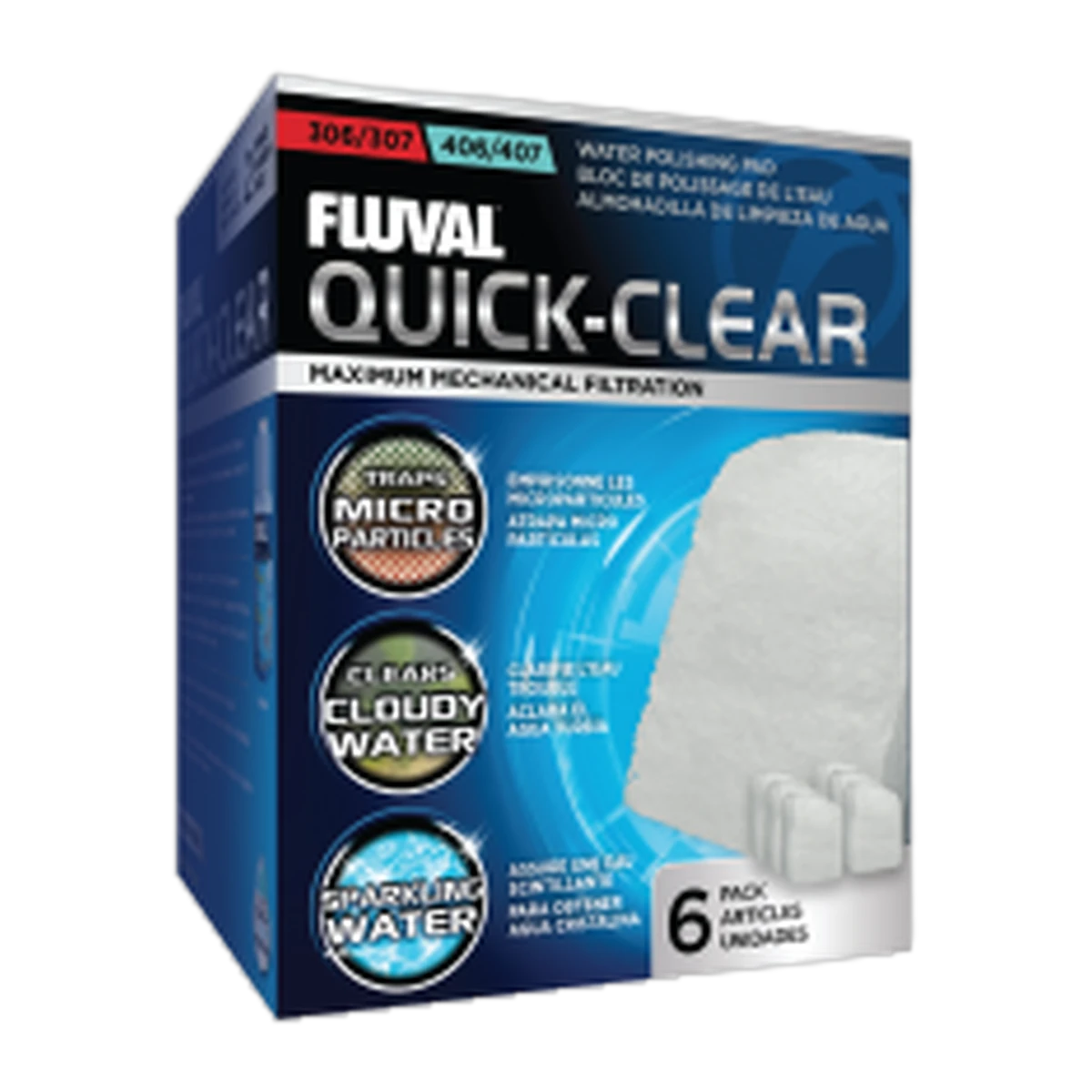 Fluval Quick Clear Polishing Pads Suits 306/406/307/407 (6)