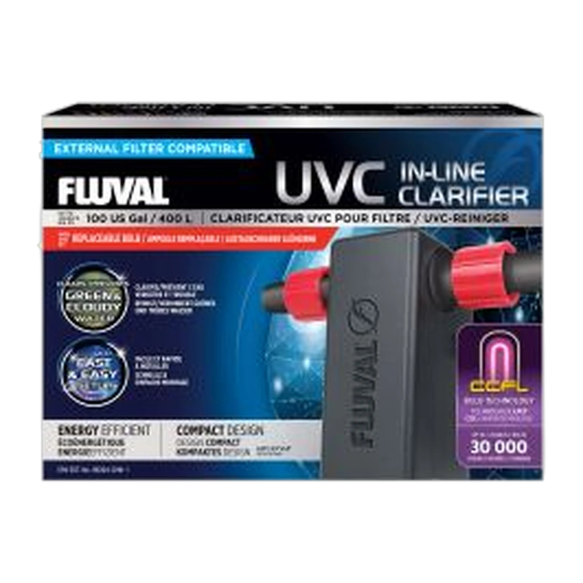 Fluval UVC Inline Clarifier Unit 3w