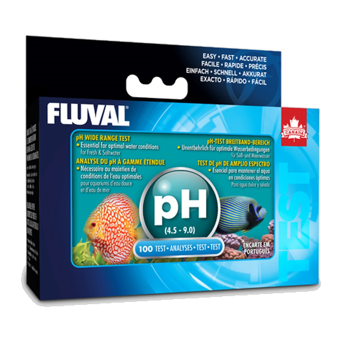 Fluval Wide Range pH Test Kit 100 Tests