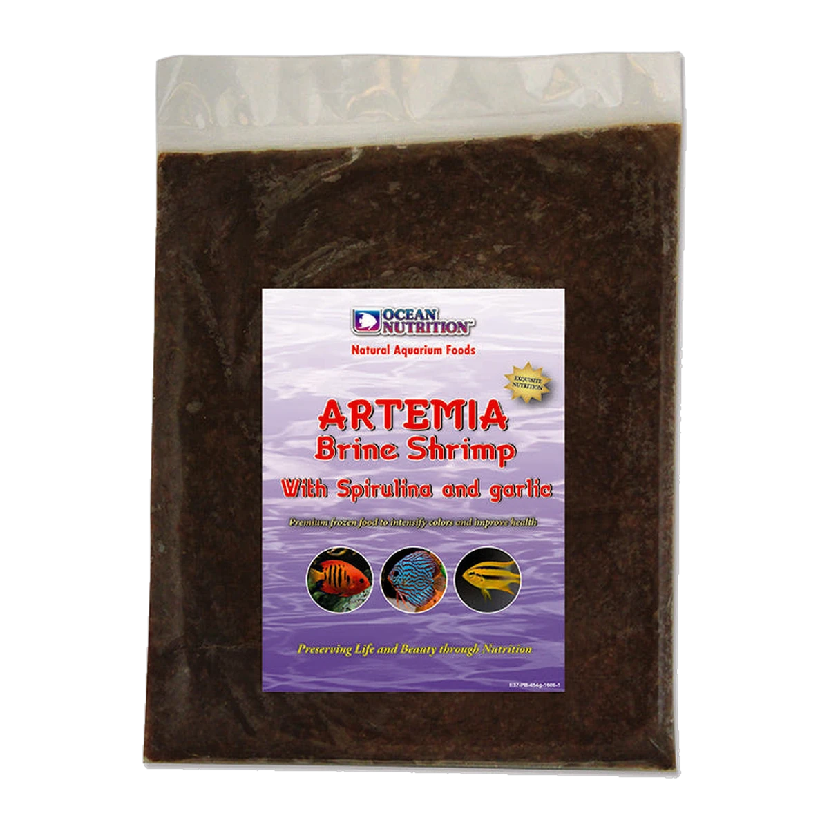 Frozen Artemia Brine Shrimp with Spirulina & Garlic 454g