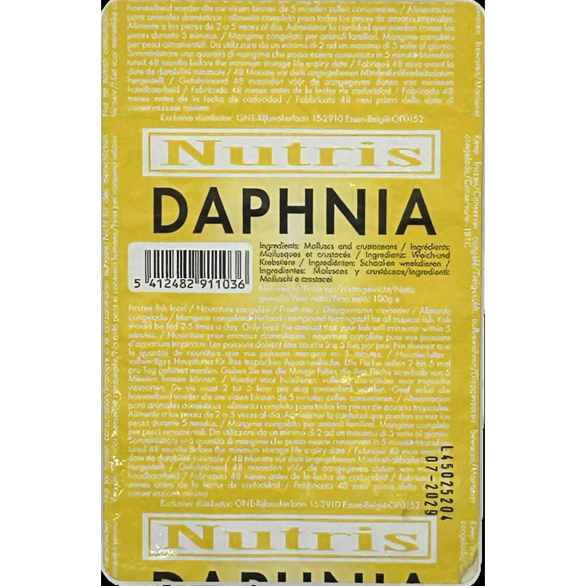 Frozen Nutris Daphnia 100g (successor to Ocean Nutrition Frozen Daphnia 100g, ON1500003)