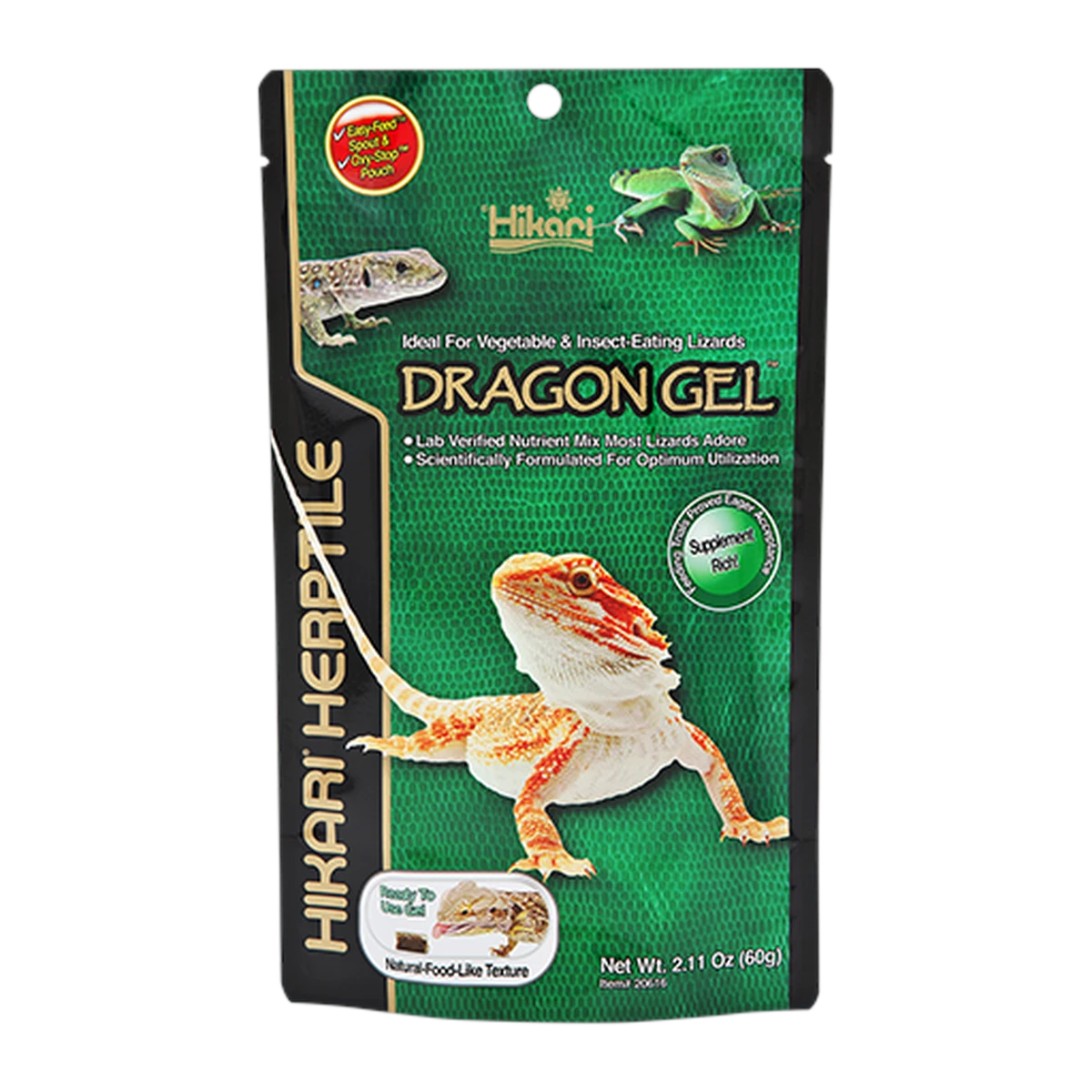 Hikari Dragon Gel (Ready To Use)for veggie and insect eating dragons-60g