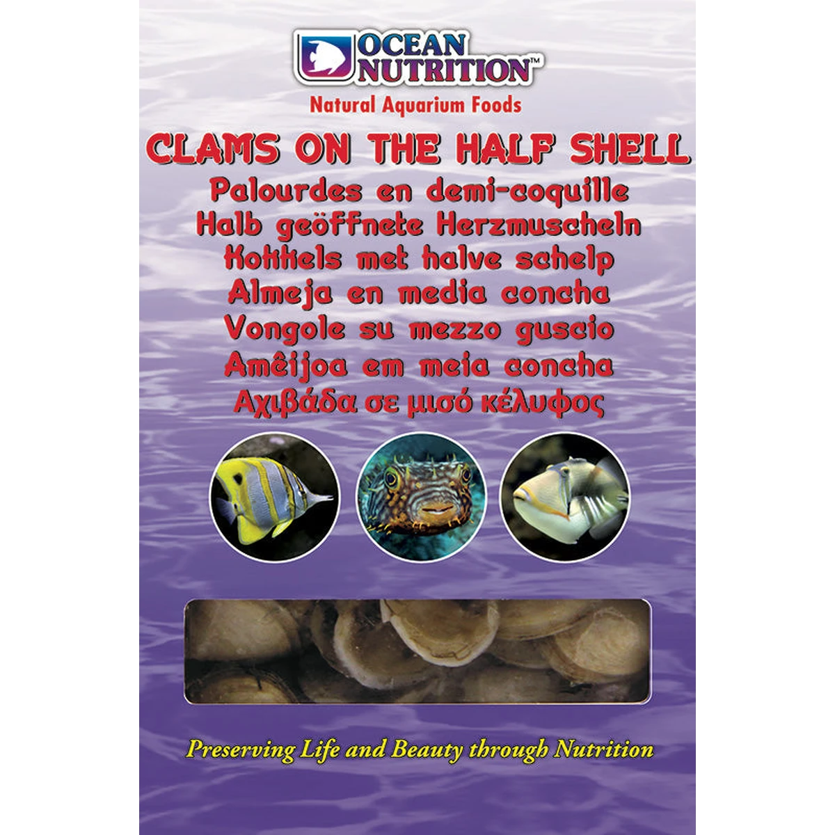 Ocean Nutrition Frozen Clams On The Half Shell