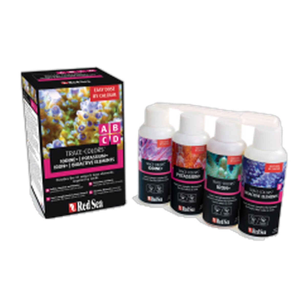 Red Sea Reef Care Coral Colours ABCD 4 x100ml Bottles Trial Pack