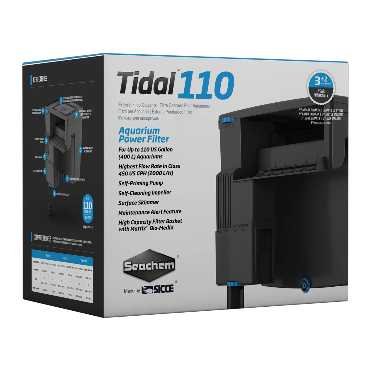 Seachem Tidal 110 Hangon Filter 415L
