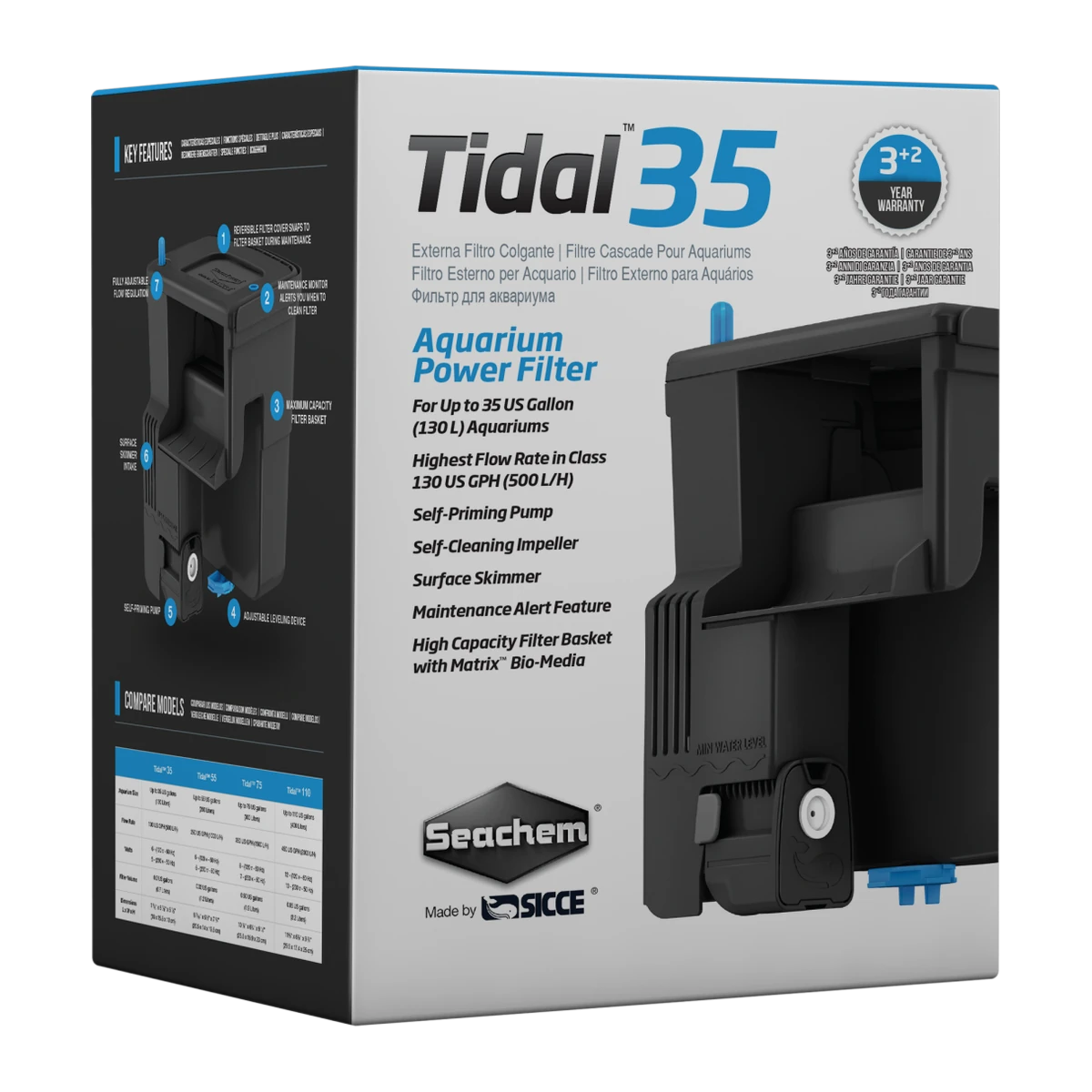 Seachem Tidal 35 Hangon Filter 135L