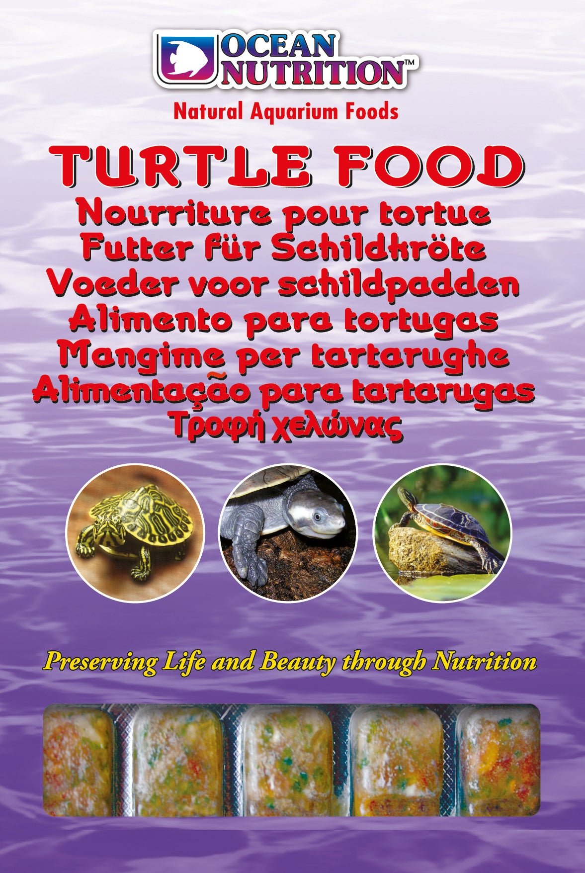 Ocean Nutrition Frozen Turtle Food