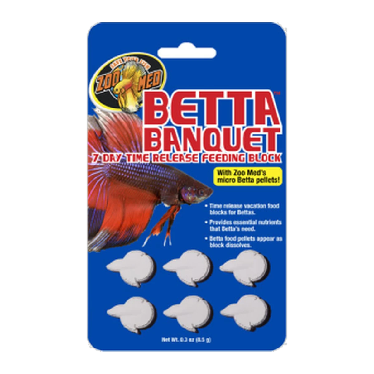 Zoo Med Betta Banquet Block 6 Blocks per Card