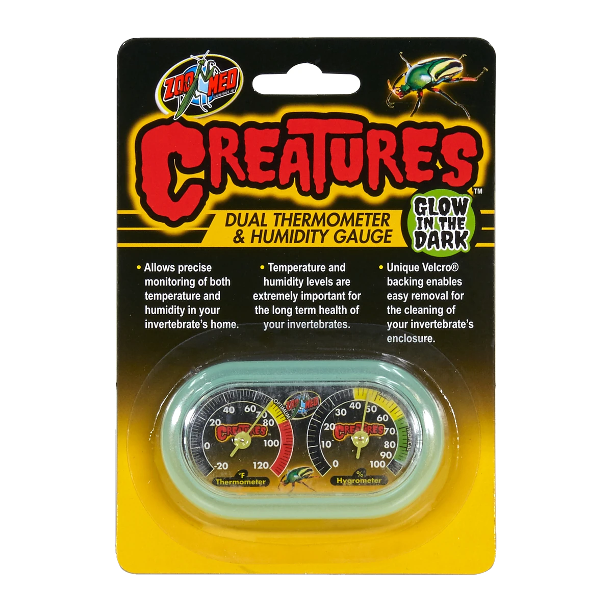 Zoo Med Creatures Dual Hygrometer & Thermometer